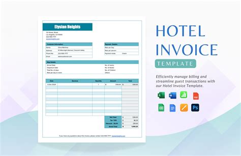 Free Catering Invoice Templates, Editable and Printable
