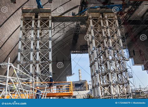 Construction of New Safe Confinement at Chernobyl Editorial Stock Image ...