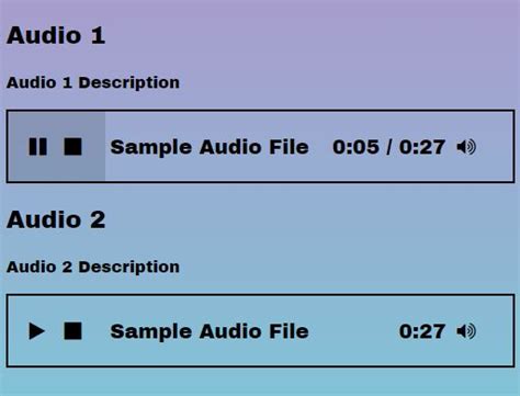 Minimalist Custom Audio Player With jQuery - Audio.js | jQuery Plugin