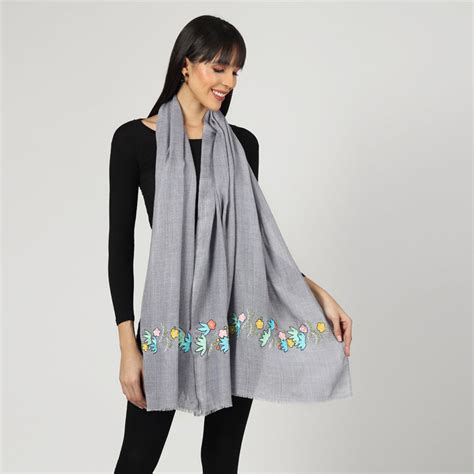 Woolen Stole for ladies, winter stoles online, grey woolen stole – modarta
