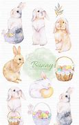 Image result for Watercolor Spring Rabbit