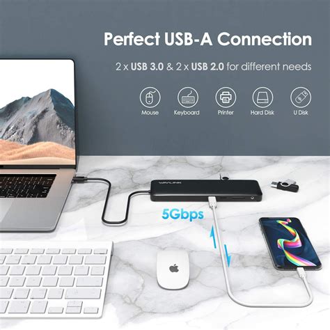 Buy USB C Docking Station Dual Monitor for Dell/Lenovo/Surface Laptop ...