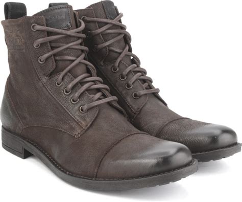 Levi's New York Lace Men Boots For Men - Buy Brown Color Levi's New ...