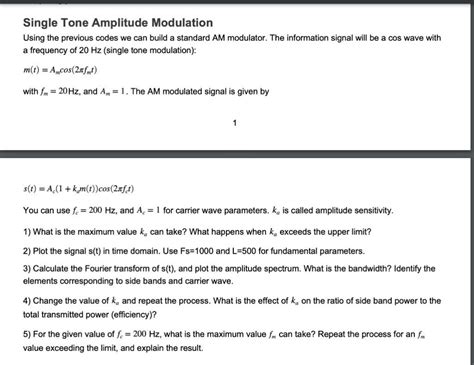 Image result for Single Tone Modulation Amplitude Spectrum