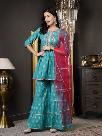 Kurta Sharara Dupatta Set Online – Stylum – stylumin