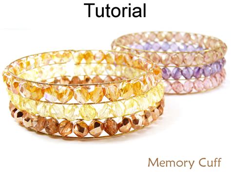 Memory Wire Beaded Cuff Bracelet Tutorial 的图像结果
