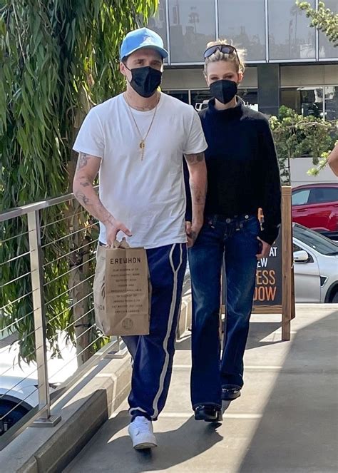 NICOLA PELTZ and Brooklyn Beckham Shopping at Erewhon Market in Santa ...