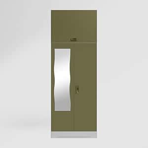 GODREJ INTERIO Slimline 2 Door Steel Almirah (Royal Ivory and Olive ...