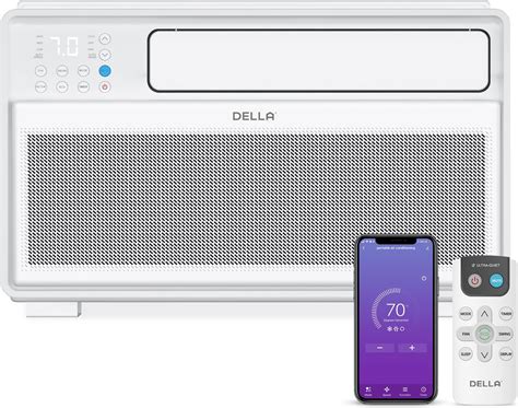 Amazon.com: DELLA 8000 BTU Smart Inverter Window Air Conditioner Ultra ...