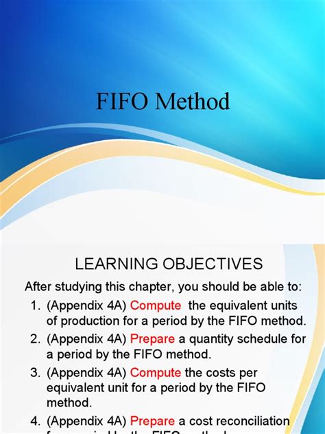 Image result for FIFO Method Example PDF