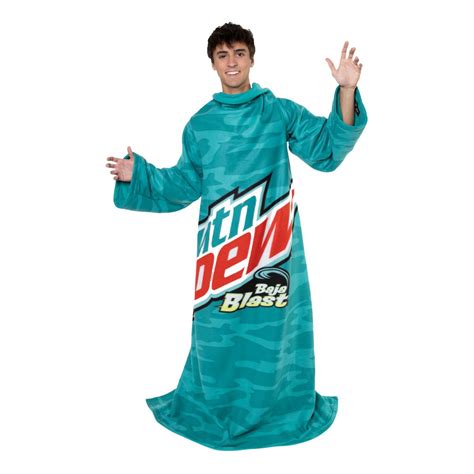 Snuggie Mountain Dew Wearable Fleece Blanket with Sleeves | HSN