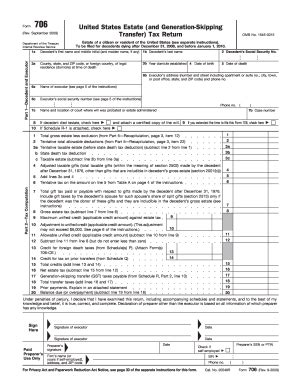 IRS 706 form | pdfFiller