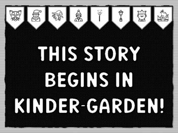 THIS STORY BEGINS IN KINDER-GARDEN! Fairy Tales Theme Bulletin Board ...
