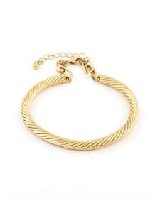 ZAVERI PEARLS Gold Tone Classy Contemporary Adjustable Bracelet For ...