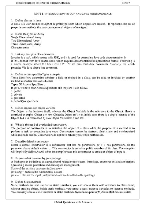 CS8592 OOAD Final Question Bank: Use Case Modeling & UML Diagrams - Studocu