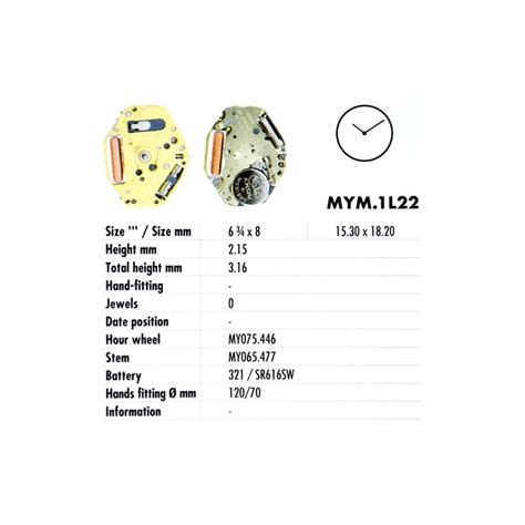 MIYOTA 1L22‚- GL22 - Eki & Kale Company d.o.o.