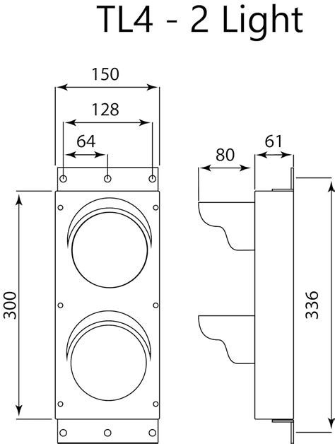 Buy Signaworks Industrial LED Traffic Stop Light 4 inch Diameter Lens ...