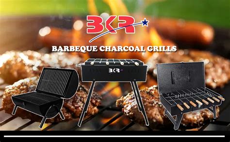 JAGAN HARDWARE Portable Charcoal Barbeque Grills Steel, Built-In ...