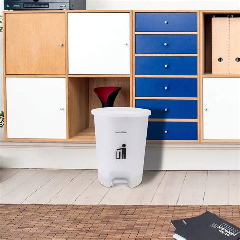 Buy DOITOOL Step Trash Can Kitchen Pedal Bins Soft Close Bin Rubbish ...