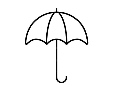 Black And White Clipart Umbrella
