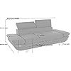 Fabrique Sofa Set for Living Room 5 Seater Elegancy 2+2+1 Sofa Stool ...