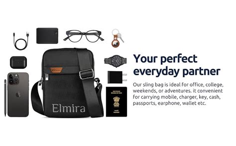 Buy ELMIRA Sling Bag for Men & Women - Small Passport Stylish Cross ...