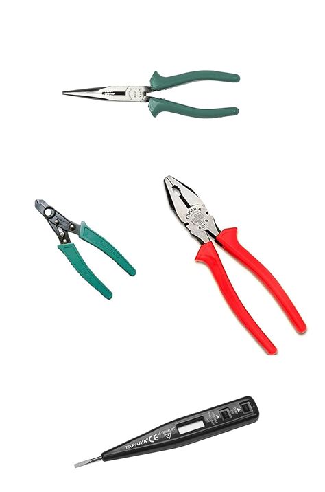 Taparia Set of 4 Hand Tool Combo (Plier 210mm/Long Nose Plier/Wire ...