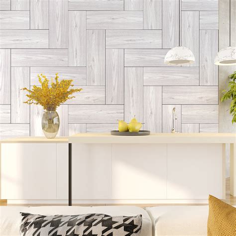 VEELIKE Coastal White Wood Vinyl Plank Flooring 6''x36'' – Veelike