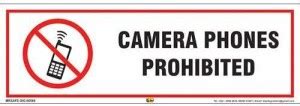 Mr. SAFE Camera Phones Prohibited In Eco Vinyl Sticker - Self Adhesive ...