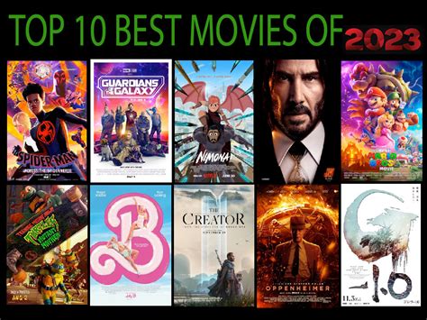 Top 10 Best Movies Of 2023 by TT4Ever229 on DeviantArt