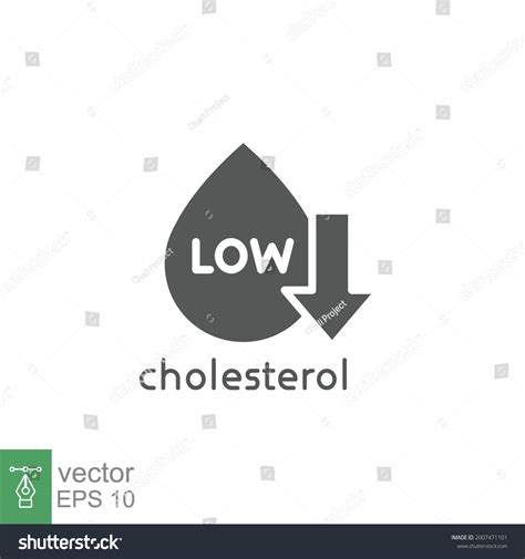 Low Cholesterol Icon Symptoms Metabolic Syndrome Stock Vector (Royalty Free) 2007471101 ...