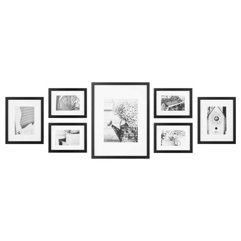 Buy Gallery Perfect 7 Piece Black Gallery Wall Kit Picture Frame Set ...