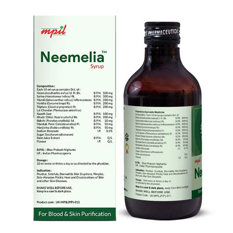 Neemelia Syrup: Advanced Blood Purifier & Skin Care Formula – MPIL WELLNESS