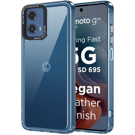 TheGiftKart Hybrid Shockproof Back Cover Case for Motorola Moto G34 ...