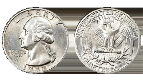 1943 Washington Quarter Value: Silver Content, Double Die Errors, and ...