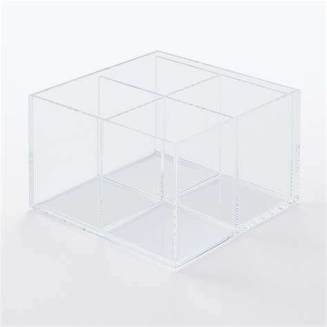 Stackable acrylic box partition 1