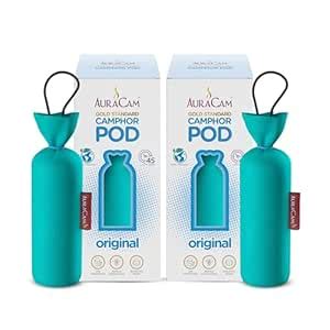 AuraCam Gold Standard Camphor Pod Cone (Original) - Set of 2 - Pod Air ...