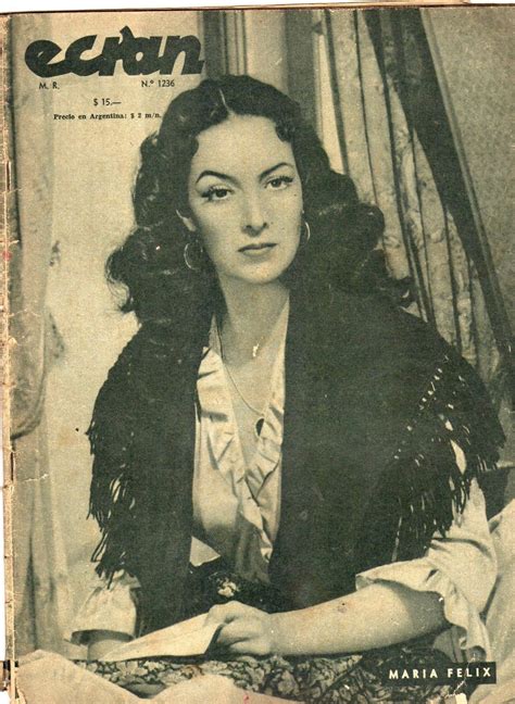 MARIA FELIX PHOTO COVER MAGAZINE IN SPANISH 1954 | Maria felix, Maria ...