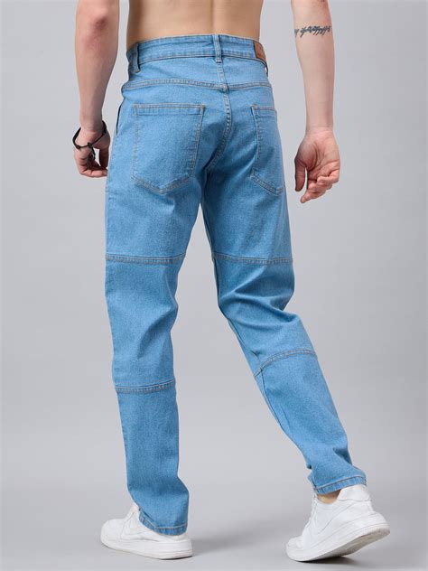 Studio Nexx Men's Light Blue Baggy Fit Jeans| Loose Fit Jeans For men ...