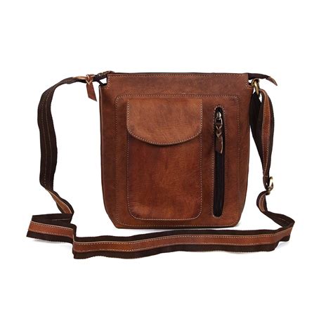 Buy Goatter Leather 22.86 cms Brown Messenger Bag (GOT-19-02) at Amazon.in