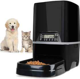 Distributore Automatico Cibo Per Gatti E Cani NICREW 3,5L - Doppia Alimentazione, Ciotola Acciaio, 6 Pasti Giorno