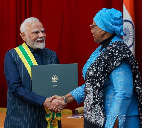 Prime Minister conferred with Namibia’s highest civilian award