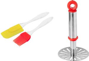 OMORTEX Stainlees Steel Pav Bhaji Vegetable Masher(Pack Of 3) Kitchen ...