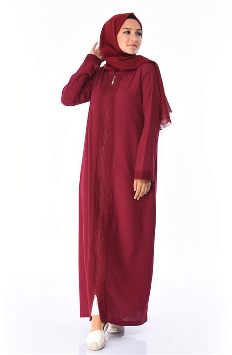 Claret Red Abaya 42204-08 | Sefamerve