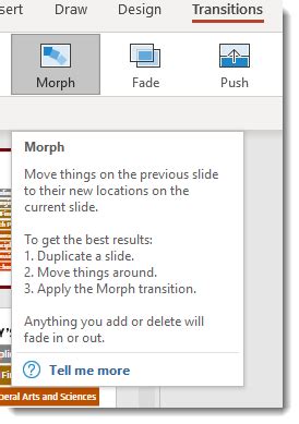 PowerPoint: Morph Transition (plus video!) – Office Bytes