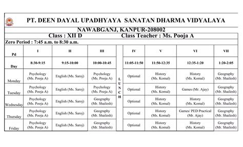 Image result for Class 12 Best Time Table