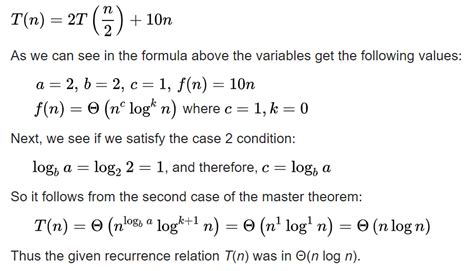 Image result for Master Theorem Algorithm