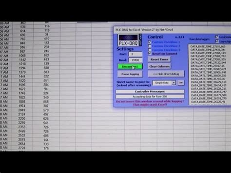 PLX DAQ Control 的图像结果