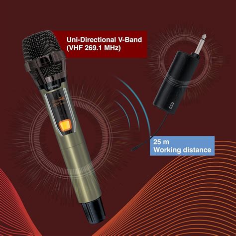 FINGERS Freedom Mic-39 Wireless Microphone (6.35 mm pin Receiver with ...