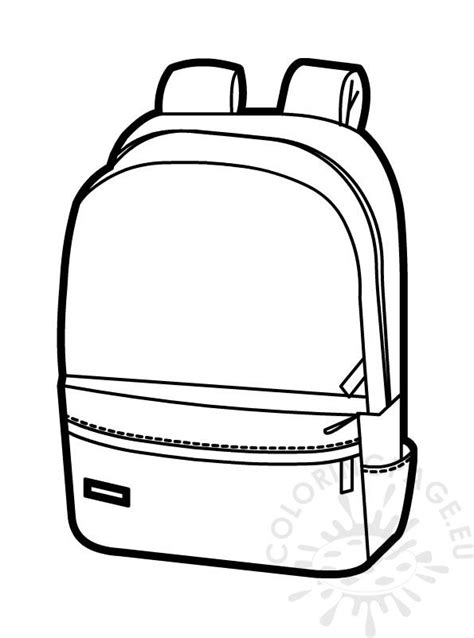 Anything But A Backpack Coloring Page